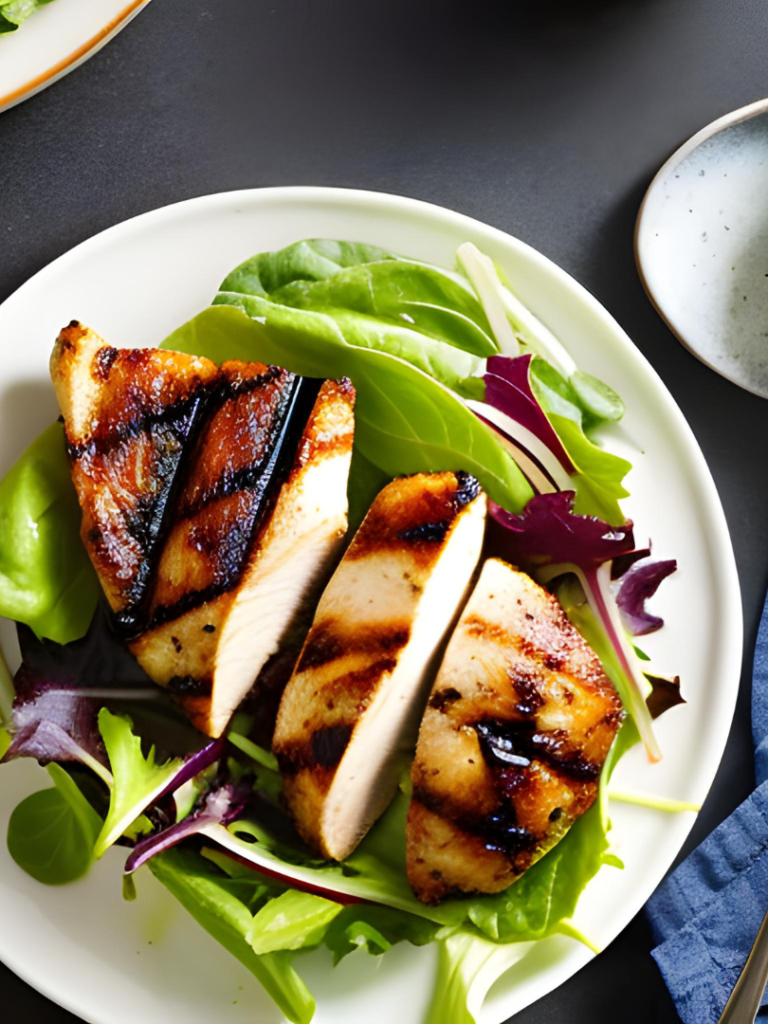 Grilled Chicken Bliss with Mixed Greens and Balsamic Tango