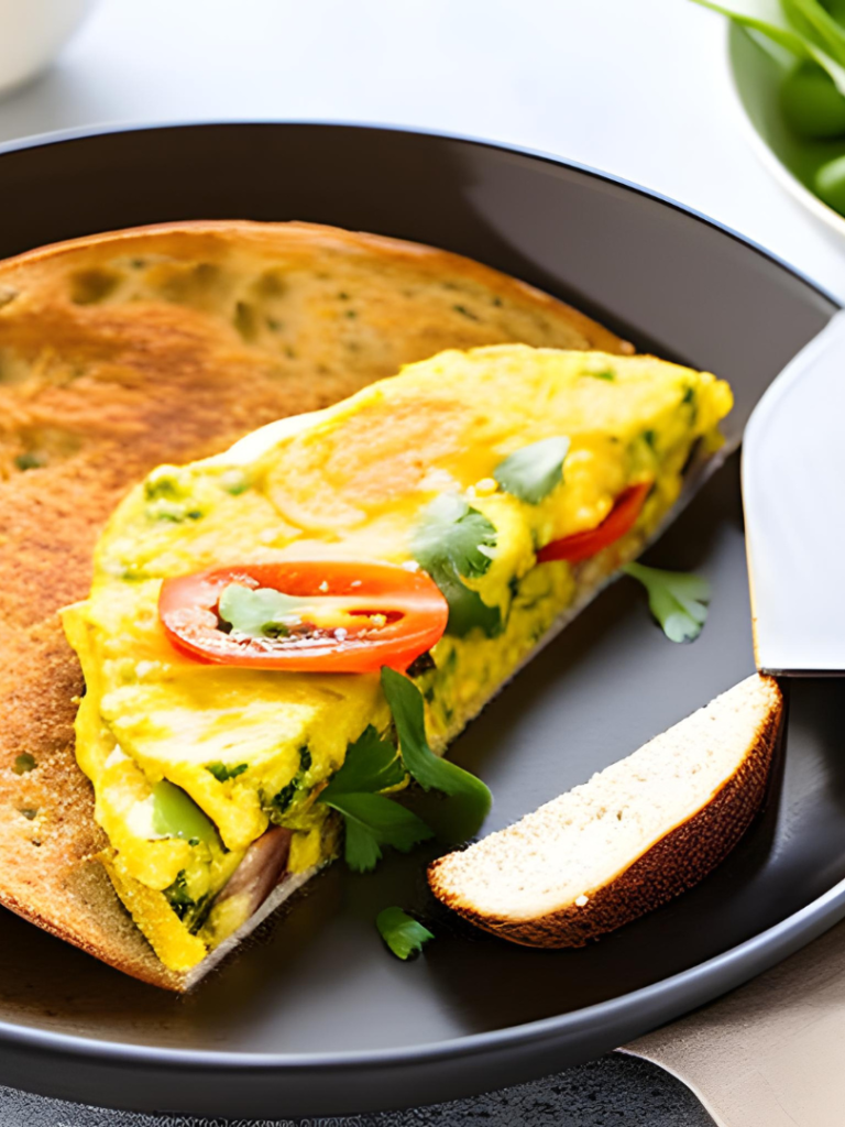 Veggie Omelette with Whole Grain Toast