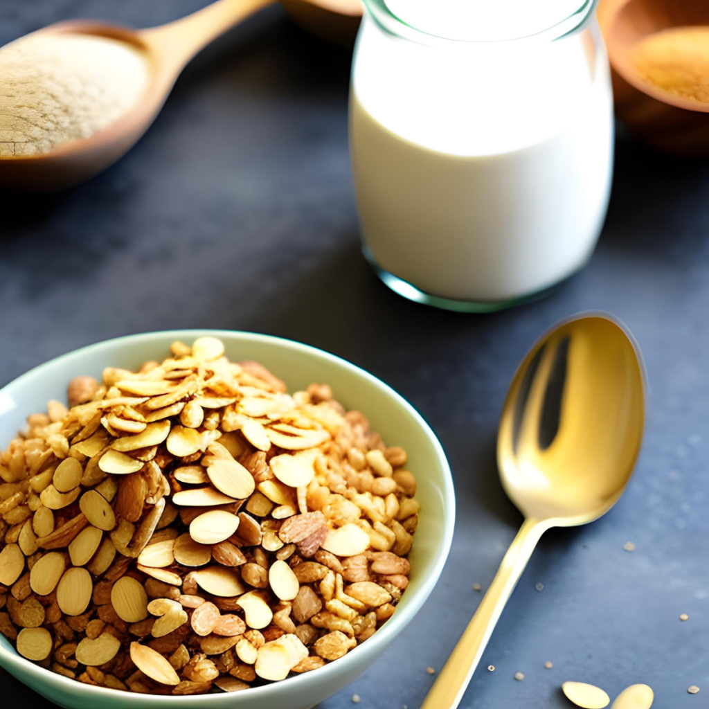 Whole Grain Cereal with Unsweetened Almond Milk