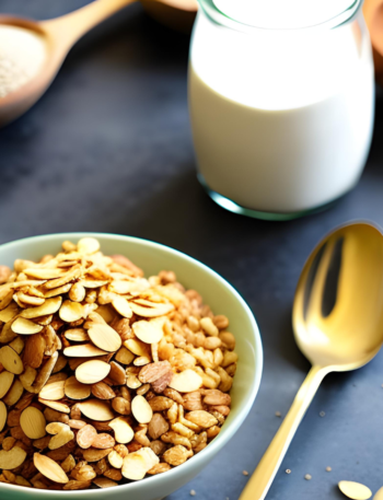 Whole Grain Cereal with Unsweetened Almond Milk