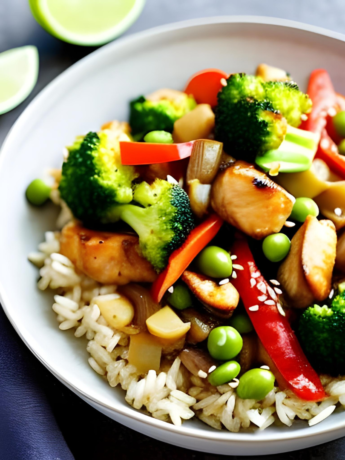 Stir It Up, Mama! Turbo-Charged Turkey and Vegetable Stir-Fry with Brown Rice