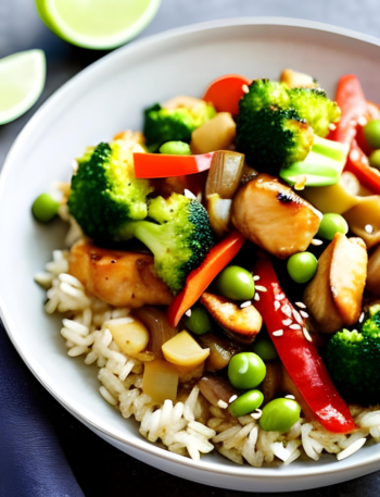 Stir It Up, Mama! Turbo-Charged Turkey and Vegetable Stir-Fry with Brown Rice